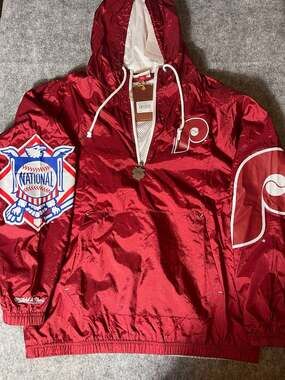 Mitchell & Ness Philadelphia Phillies MLB Team OG 2.0 Anorak Windbreaker